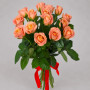 Букет из 15 коралловых роз